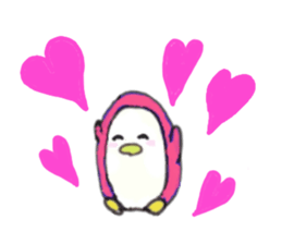 Penguin, his girlfriend and his friends sticker #4356602