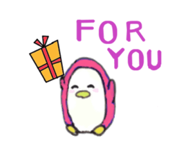 Penguin, his girlfriend and his friends sticker #4356604