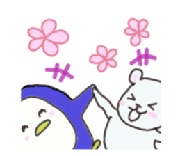 Penguin, his girlfriend and his friends sticker #4356632