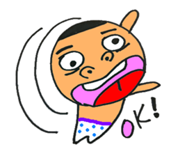 a stupid face sticker #4356983