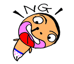 a stupid face sticker #4356984