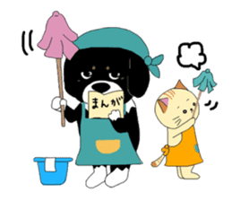 Kuro's daily life 3 sticker #4357308