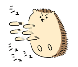 CAWAII Hedgehog Sticker sticker #4357609