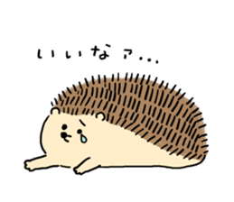 CAWAII Hedgehog Sticker sticker #4357614