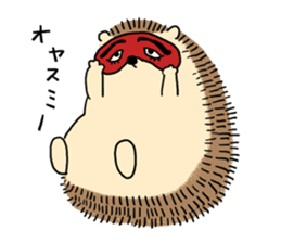 CAWAII Hedgehog Sticker sticker #4357633