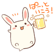 Rabbit to cheer and negative rabbit sticker #4358886