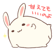 Rabbit to cheer and negative rabbit sticker #4358901