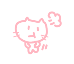 honwakako chan and cat sticker #4359735