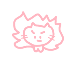 honwakako chan and cat sticker #4359738