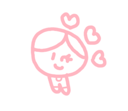 honwakako chan and cat sticker #4359753