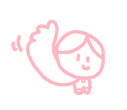 honwakako chan and cat sticker #4359757