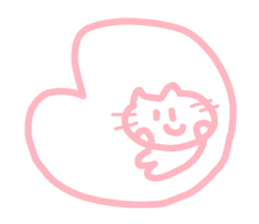 honwakako chan and cat sticker #4359759