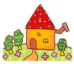 Illustration such as the picture book sticker #4359771