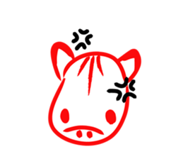 Akabeko and Samurai sticker #4360320