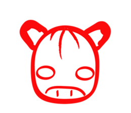 Akabeko and Samurai sticker #4360328