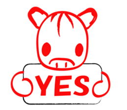 Akabeko and Samurai sticker #4360330