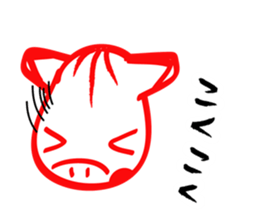 Akabeko and Samurai sticker #4360334