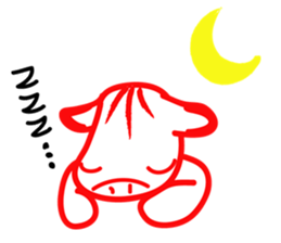 Akabeko and Samurai sticker #4360336