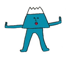 Mr.mountain and pleasant friends sticker #4361001