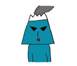 Mr.mountain and pleasant friends sticker #4361006