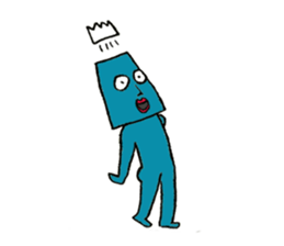 Mr.mountain and pleasant friends sticker #4361009