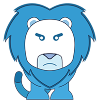 Blue Leon sticker #4361961