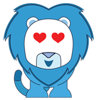 Blue Leon sticker #4361978