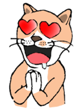 A cat and, besides, animal sticker sticker #4362636