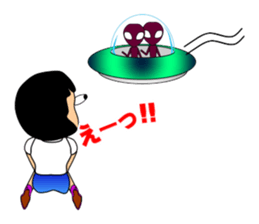 Dozing lady sticker #4362676