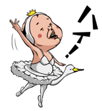 Ballet dancer "OJISAN" sticker #4363000