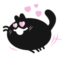 Black Lucky Cat sticker #4363523
