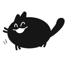 Black Lucky Cat sticker #4363524
