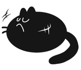 Black Lucky Cat sticker #4363527