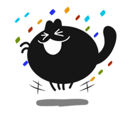 Black Lucky Cat sticker #4363541