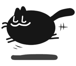 Black Lucky Cat sticker #4363544