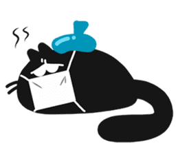 Black Lucky Cat sticker #4363548