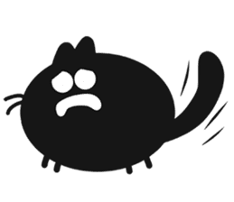 Black Lucky Cat sticker #4363552