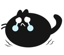 Black Lucky Cat sticker #4363553