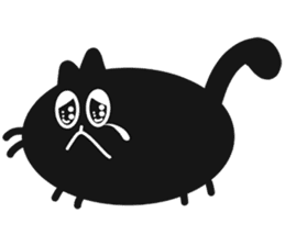 Black Lucky Cat sticker #4363559