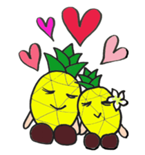 aloha pineapple sticker #4363722