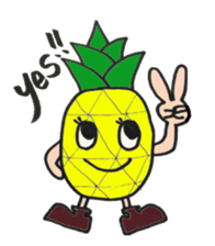 aloha pineapple sticker #4363726