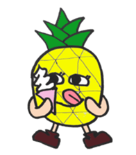 aloha pineapple sticker #4363744