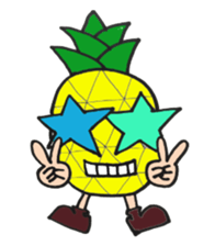 aloha pineapple sticker #4363747