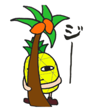 aloha pineapple sticker #4363750