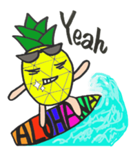 aloha pineapple sticker #4363758