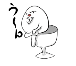 Funny egg sticker #4364241