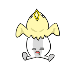 Funny egg sticker #4364244