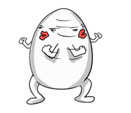 Funny egg sticker #4364245