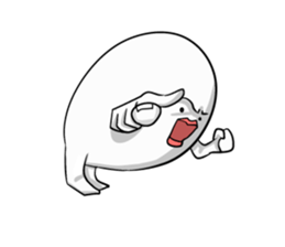 Funny egg sticker #4364275