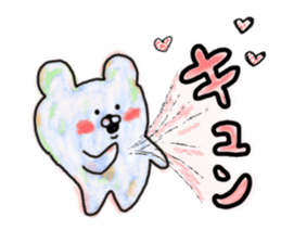 Bear and cat and rabbit sticker #4364690